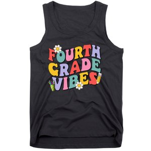 Fourth Grade Vibes Back To School 4th Grade Team 1st Day Tank Top