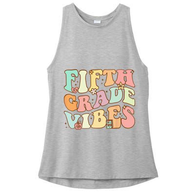 Fifth Grade Vibes 5th Grade Team Retro 1st Day Of School Ladies PosiCharge Tri-Blend Wicking Tank