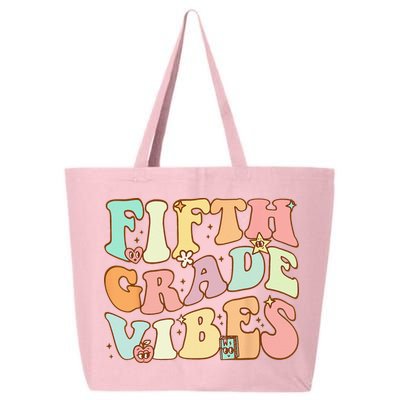Fifth Grade Vibes 5th Grade Team Retro 1st Day Of School 25L Jumbo Tote