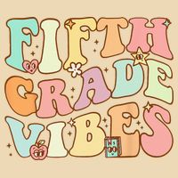Fifth Grade Vibes 5th Grade Team Retro 1st Day Of School Bag