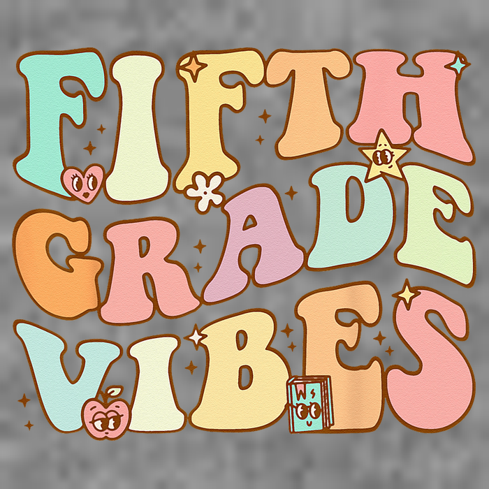 Fifth Grade Vibes 5th Grade Team Retro 1st Day Of School Tall Sweatshirt