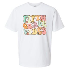 Fifth Grade Vibes 5th Grade Team Retro 1st Day Of School Sueded Cloud Jersey T-Shirt