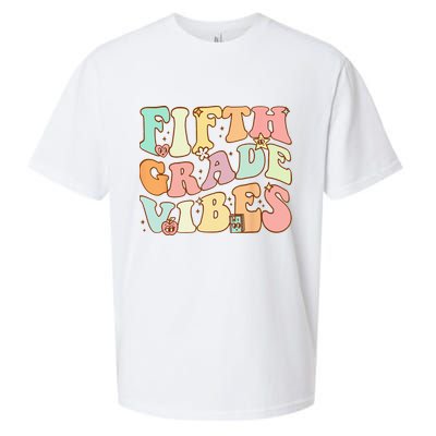 Fifth Grade Vibes 5th Grade Team Retro 1st Day Of School Sueded Cloud Jersey T-Shirt