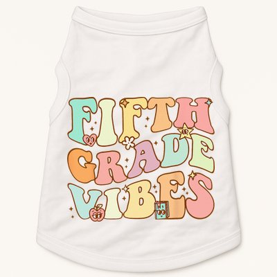 Fifth Grade Vibes 5th Grade Team Retro 1st Day Of School Doggie Tank