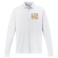 Fifth Grade Vibes 5th Grade Team Retro 1st Day Of School Performance Long Sleeve Polo