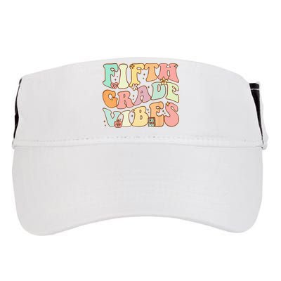 Fifth Grade Vibes 5th Grade Team Retro 1st Day Of School Adult Drive Performance Visor