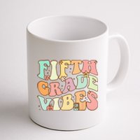 Fifth Grade Vibes 5th Grade Team Retro 1st Day Of School Coffee Mug