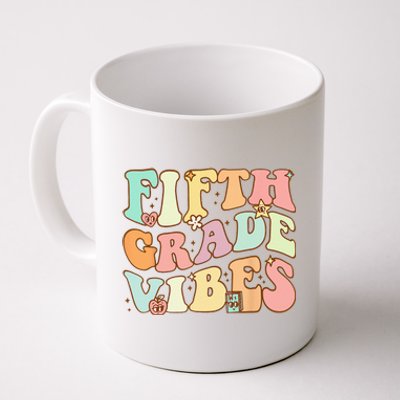 Fifth Grade Vibes 5th Grade Team Retro 1st Day Of School Coffee Mug