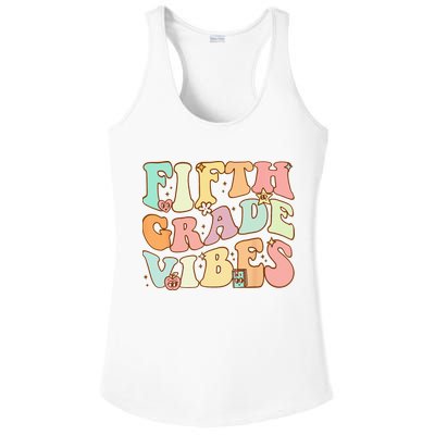 Fifth Grade Vibes 5th Grade Team Retro 1st Day Of School Ladies PosiCharge Competitor Racerback Tank