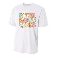 Fifth Grade Vibes 5th Grade Team Retro 1st Day Of School Youth Performance Sprint T-Shirt