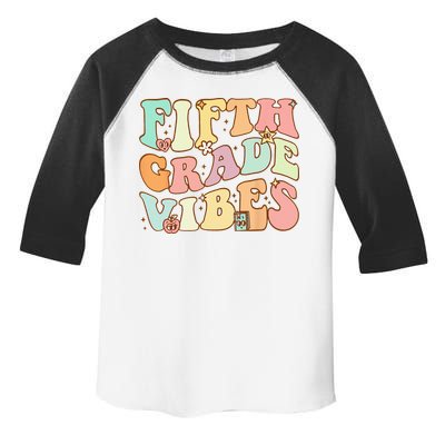 Fifth Grade Vibes 5th Grade Team Retro 1st Day Of School Toddler Fine Jersey T-Shirt