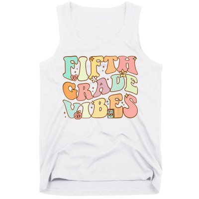 Fifth Grade Vibes 5th Grade Team Retro 1st Day Of School Tank Top