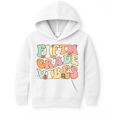 Fifth Grade Vibes 5th Grade Team Retro 1st Day Of School Kids Hoodie