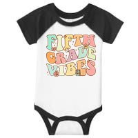 Fifth Grade Vibes 5th Grade Team Retro 1st Day Of School Infant Baby Jersey Bodysuit