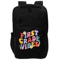 First Grade Vibes Back To School 1st Grade Team 1st Day Impact Tech Backpack