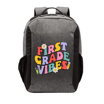 First Grade Vibes Back To School 1st Grade Team 1st Day Vector Backpack