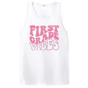 First Grade Vibes Happy First Day Of School 1st Grade Back PosiCharge Competitor Tank