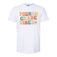 Fourth Grade Vibes 4th Grade Team Retro 1st Day Of School Softstyle CVC T-Shirt