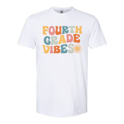 Fourth Grade Vibes 4th Grade Team Retro 1st Day Of School Softstyle CVC T-Shirt