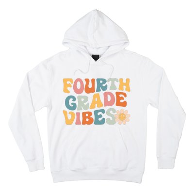 Fourth Grade Vibes 4th Grade Team Retro 1st Day Of School Hoodie