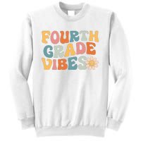 Fourth Grade Vibes 4th Grade Team Retro 1st Day Of School Sweatshirt