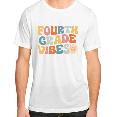 Fourth Grade Vibes 4th Grade Team Retro 1st Day Of School Adult ChromaSoft Performance T-Shirt