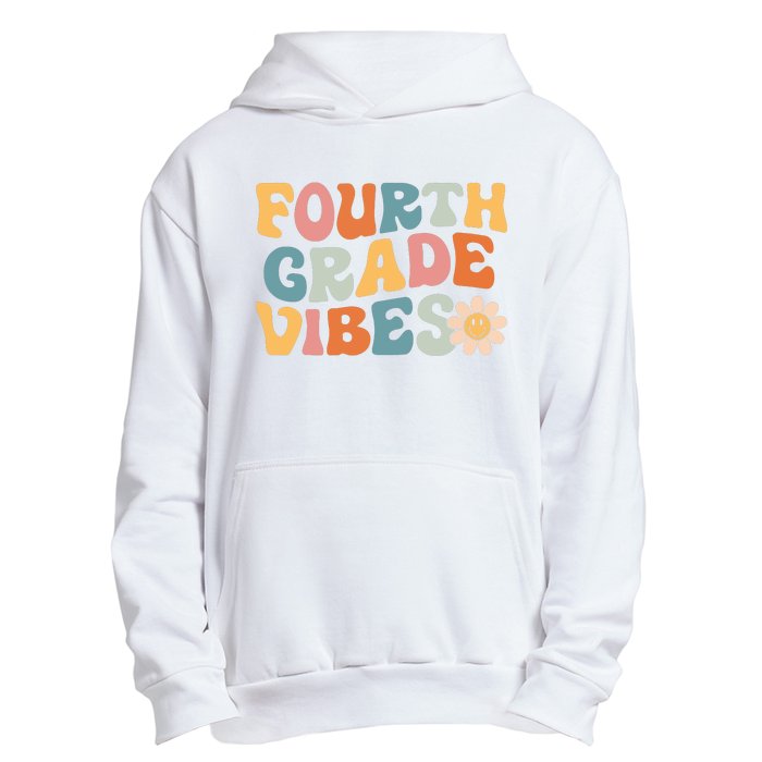 Fourth Grade Vibes 4th Grade Team Retro 1st Day Of School Urban Pullover Hoodie