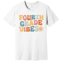 Fourth Grade Vibes 4th Grade Team Retro 1st Day Of School Premium T-Shirt