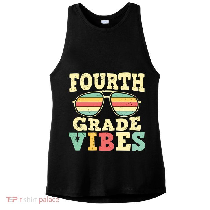 Fourth Grade Vibes Cute 4Th Grade Great Gift Ladies PosiCharge Tri-Blend Wicking Tank