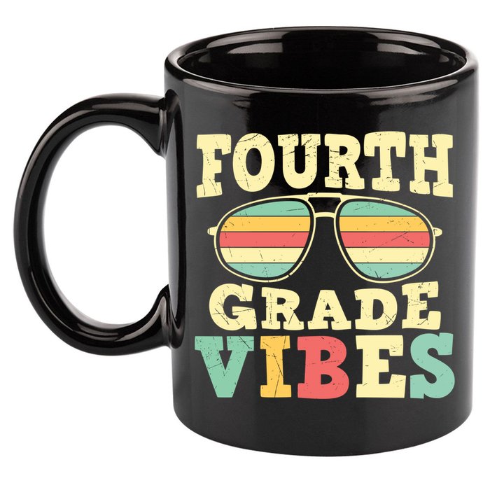 Fourth Grade Vibes Cute 4Th Grade Great Gift 11oz C Handle Ceramic Mug