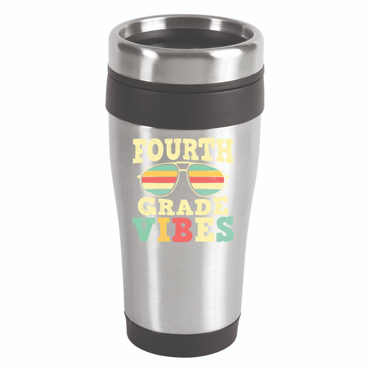 Fourth Grade Vibes Cute 4Th Grade Great Gift 16oz Travel Tumbler