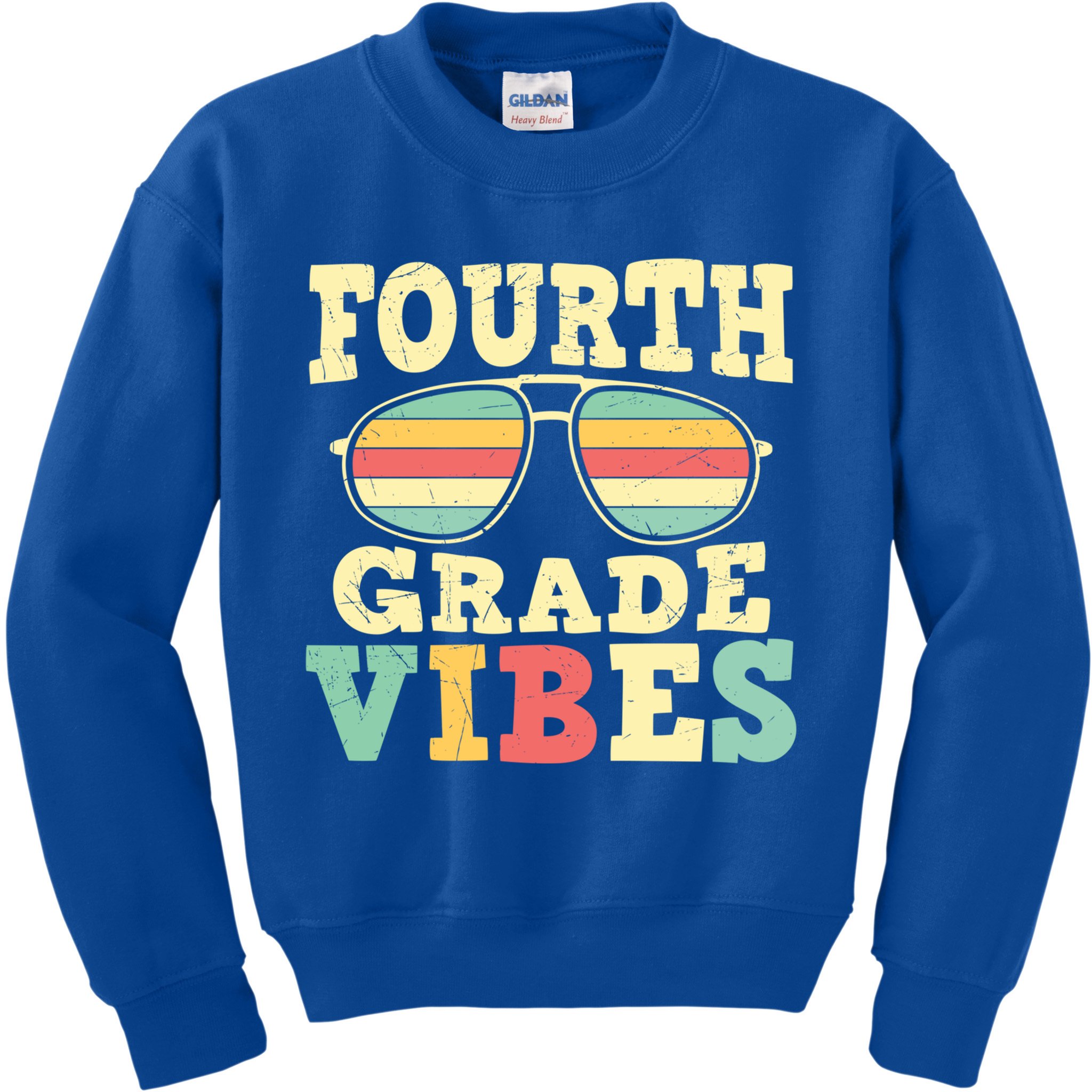 Fourth Grade Vibes Cute 4Th Grade Great Gift Kids Sweatshirt