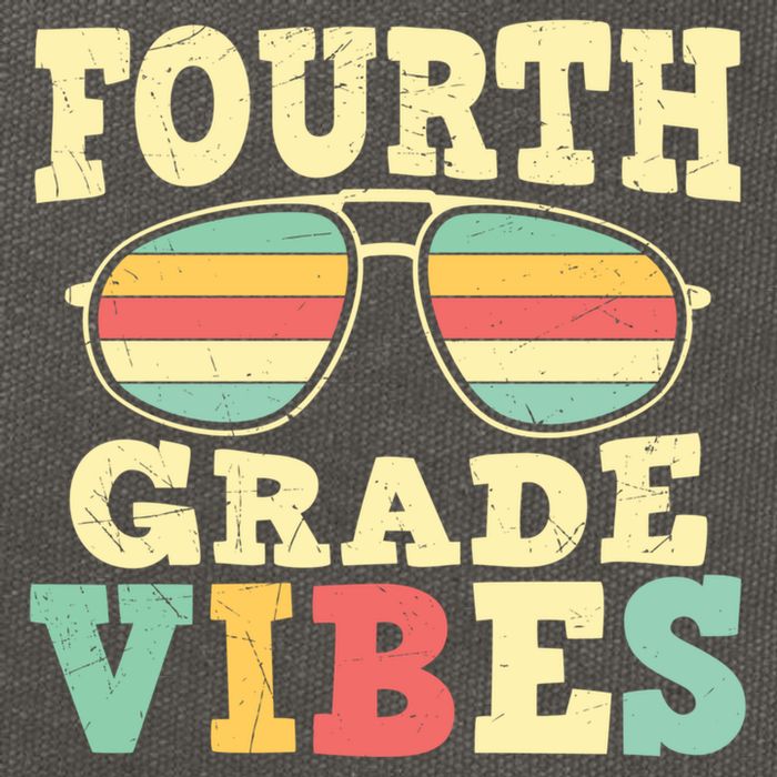Fourth Grade Vibes Cute 4Th Grade Great Gift Cotton Canvas Backpack