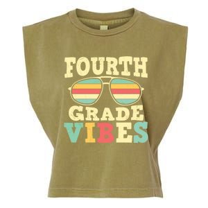 Fourth Grade Vibes Cute 4Th Grade Great Gift Garment-Dyed Women's Muscle Tee