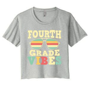 Fourth Grade Vibes Cute 4Th Grade Great Gift Women's Crop Top Tee