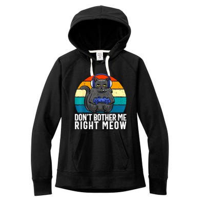 Funny Gaming Video Game Lover Gaming Cat Gaming Women's Fleece Hoodie