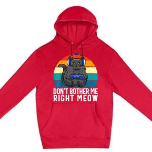 Funny Gaming Video Game Lover Gaming Cat Gaming Premium Pullover Hoodie