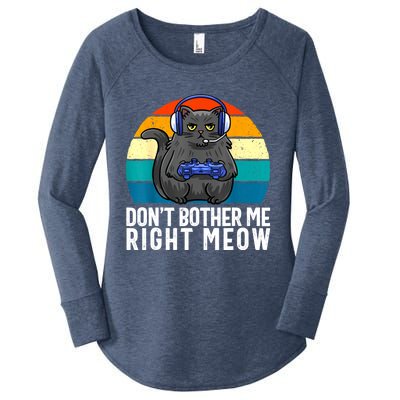 Funny Gaming Video Game Lover Gaming Cat Gaming Women's Perfect Tri Tunic Long Sleeve Shirt