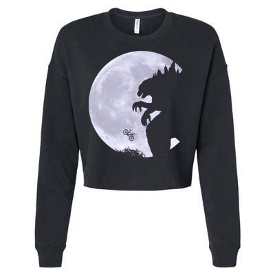Funny Monster Versus ET Cropped Pullover Crew