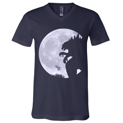 Funny Monster Versus ET V-Neck T-Shirt