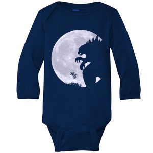 Funny Monster Versus ET Baby Long Sleeve Bodysuit