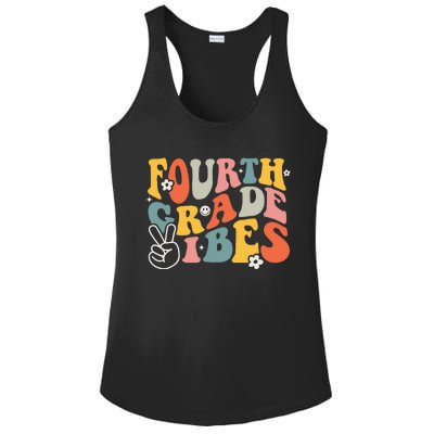 Fourth Grade Vibes 4th Grade Team Retro 1st Day Of School Ladies PosiCharge Competitor Racerback Tank