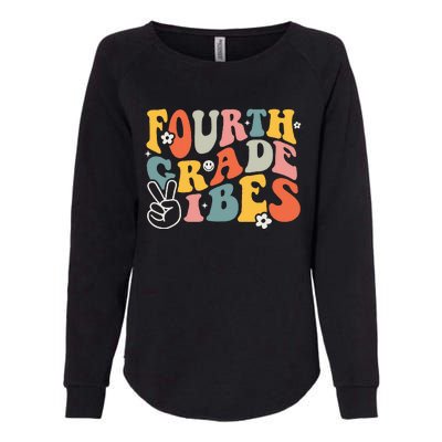 Fourth Grade Vibes 4th Grade Team Retro 1st Day Of School Womens California Wash Sweatshirt