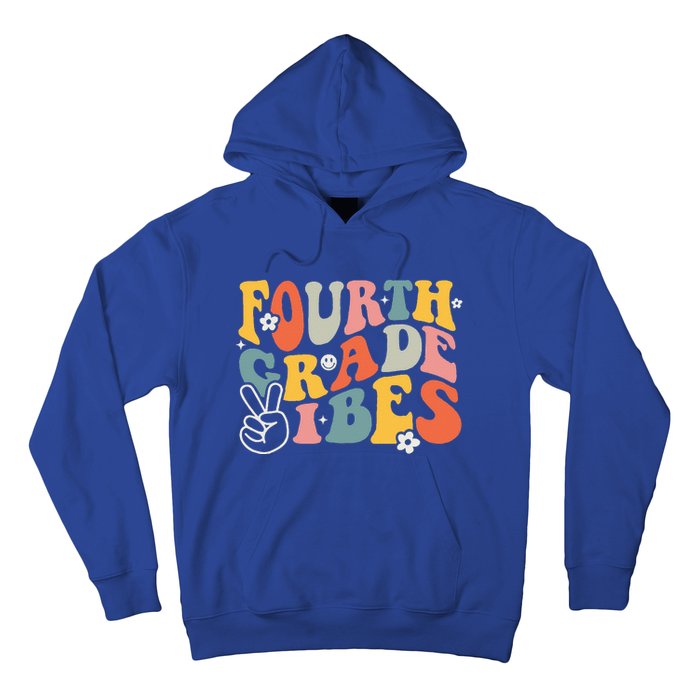 Fourth Grade Vibes 4th Grade Team Retro 1st Day Of School Hoodie