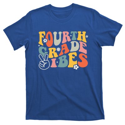 Fourth Grade Vibes 4th Grade Team Retro 1st Day Of School T-Shirt