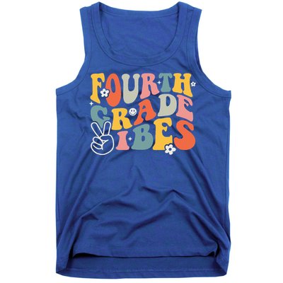 Fourth Grade Vibes 4th Grade Team Retro 1st Day Of School Tank Top