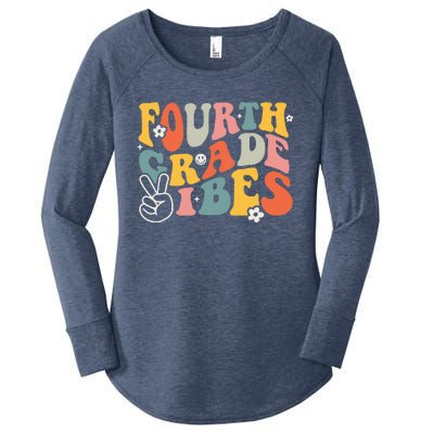 Fourth Grade Vibes 4th Grade Team Retro 1st Day Of School Women's Perfect Tri Tunic Long Sleeve Shirt