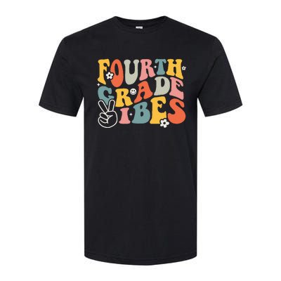 Fourth Grade Vibes 4th Grade Team Retro 1st Day Of School Softstyle CVC T-Shirt