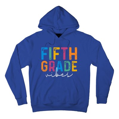 Fifth Grade Vibes 5th Grade Team Retro 1st Day Of School Hoodie