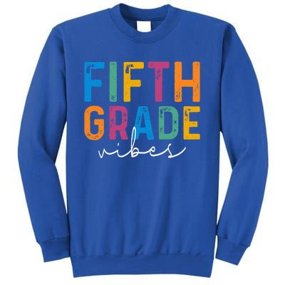 Fifth Grade Vibes 5th Grade Team Retro 1st Day Of School Sweatshirt